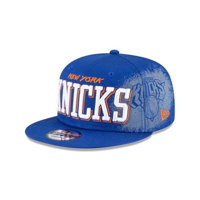 Sapca New Era New York Knicks NBA Faded 9FIFTY Snapback - Albastri